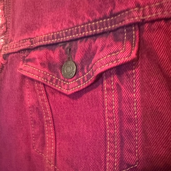 Vintage Levi's Stratus Pink Denim Vest - Picture 3 of 5